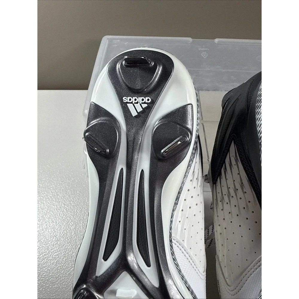 NEW Adidas PowerAlley 3 Baseball Cleats Men US 11.5 Litestrike Iron Skin BLK GRY